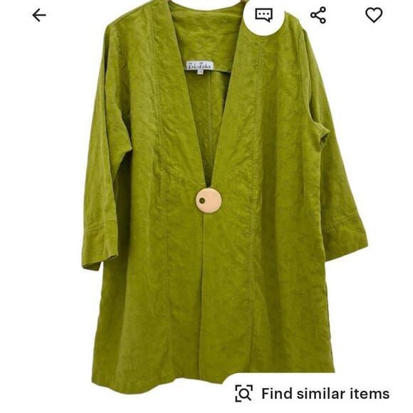 Chartreuse vintage lightwieght jacket - Picture 5 of 5